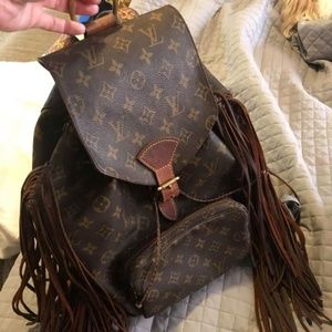 louis vuitton fringe backpack